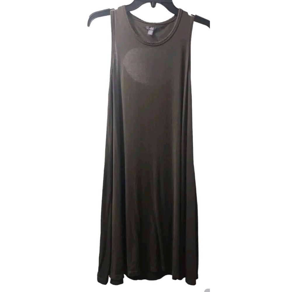 Aerie Olive Green Tank Dress Casual Cutout Back‎ Sleeveless M/M/M